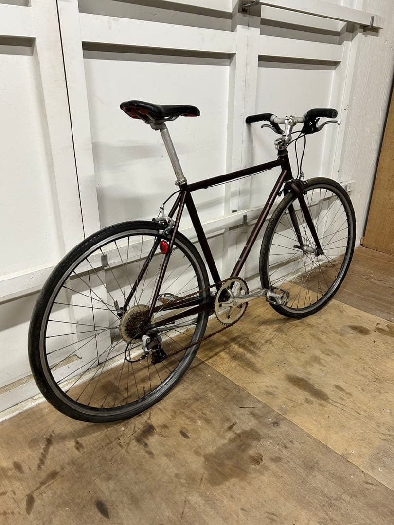 クロスバイク ダークブラウン SHIMANO 8段変速