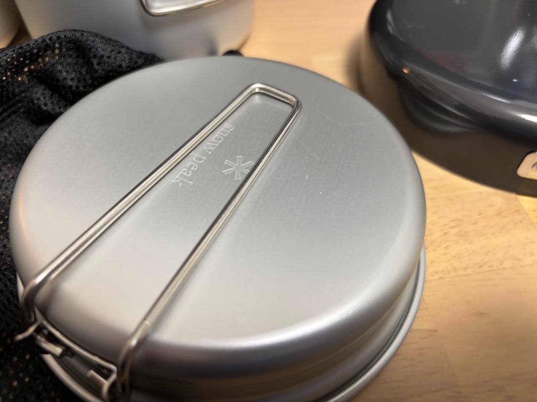 未使用スノーピークアルミパーソナルクッカーセット&ユニフレームフライパンセット