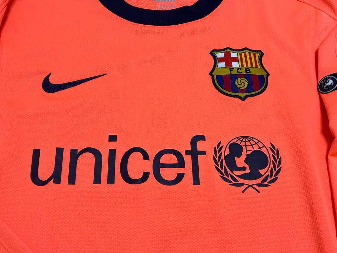 バルセロナ FC Barcelona2010 セカンドユニ10メッシ 長袖 S