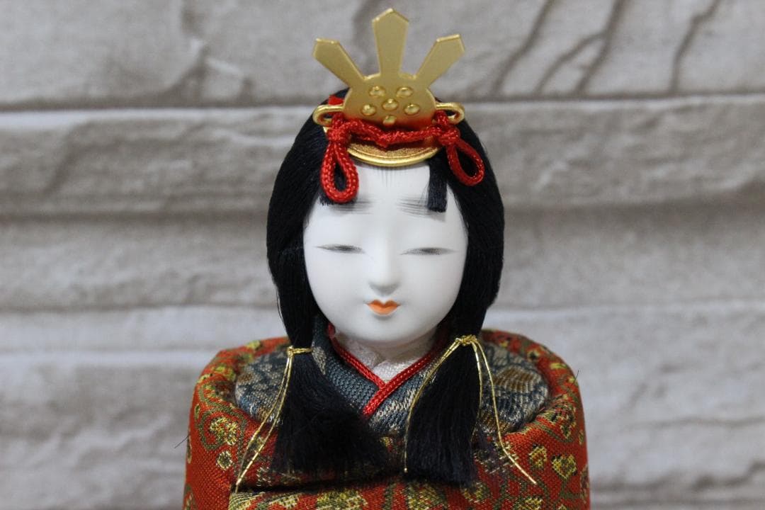♡まこちゃん 木目込立雛龍村 雛人形 立ち雛 箱付き EE0H01015