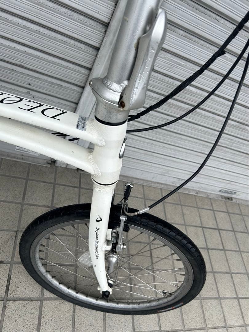 DE01 折りたたみ電動　ホワイト　20インチ バッテリー6.6Ah 充電器あり