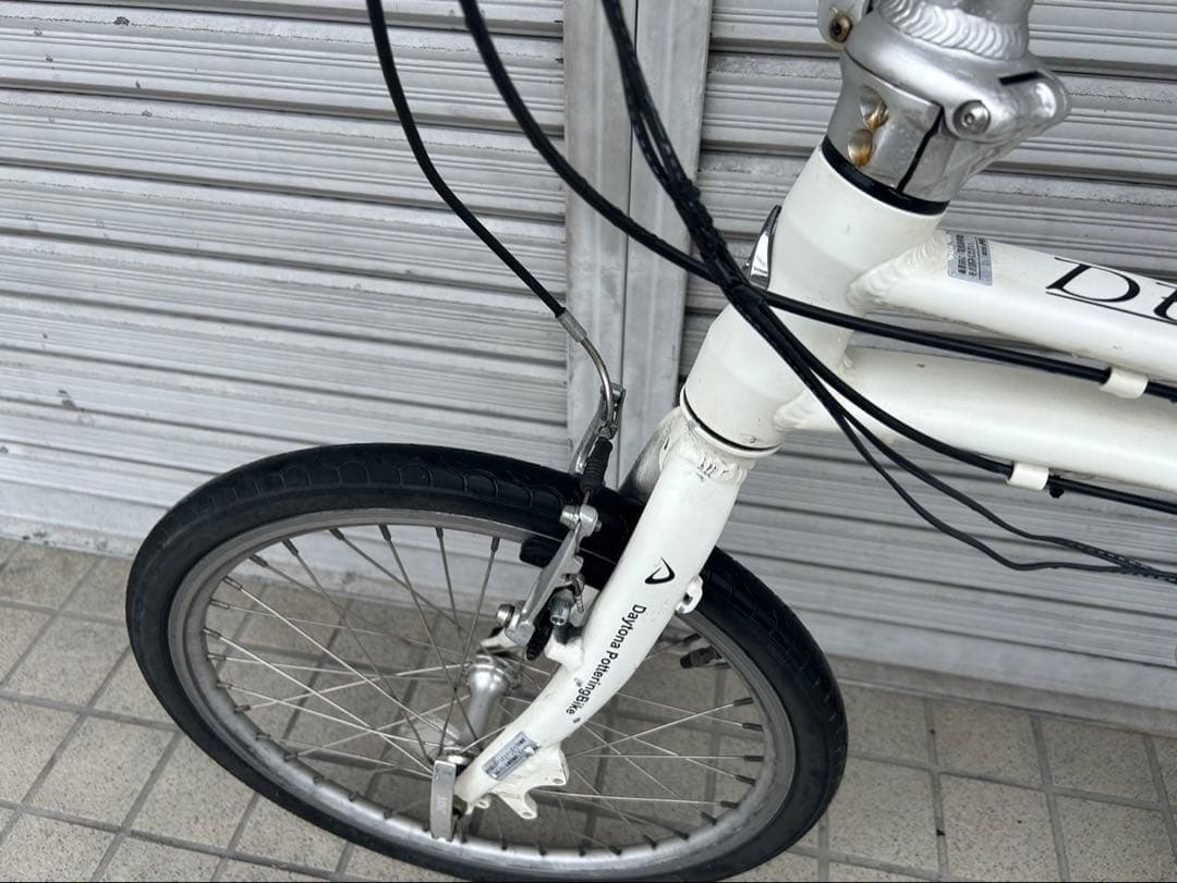 DE01 折りたたみ電動　ホワイト　20インチ バッテリー6.6Ah 充電器あり
