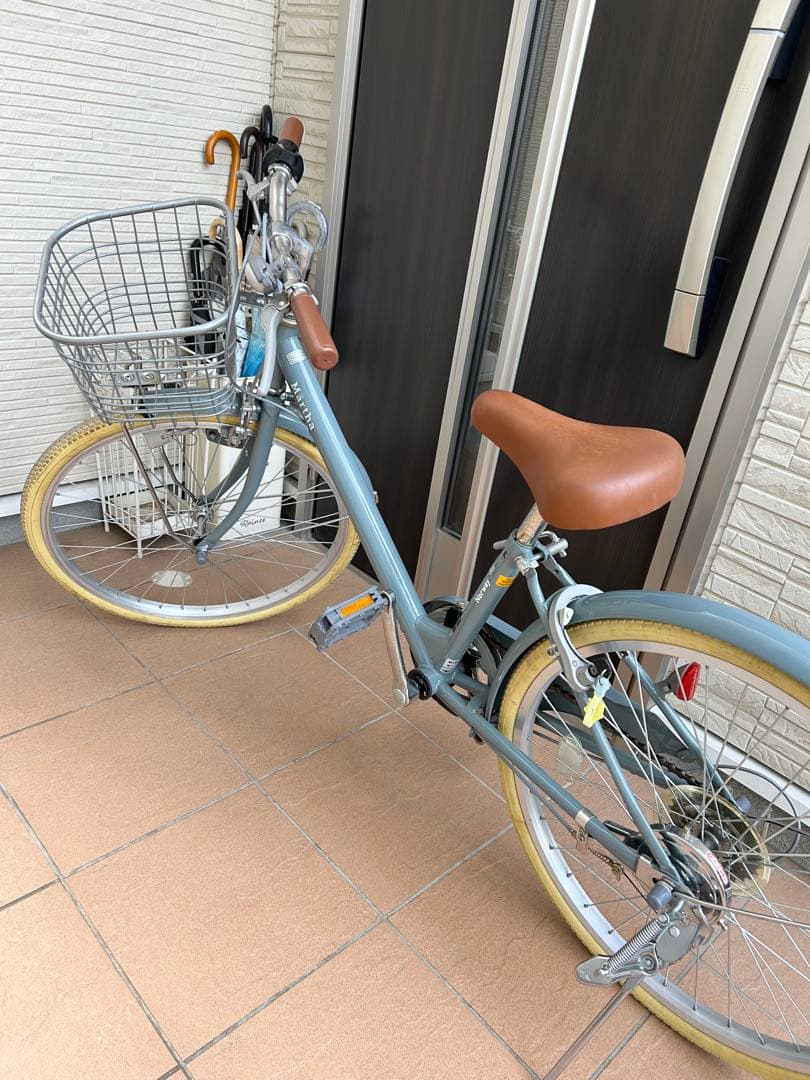 【直接引渡限定】子供用自転車22インチブルーグレー
