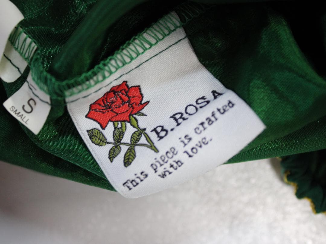 【インド製 ベリーダンス用衣装 上下セットアップ】BANU ROSA グリーン