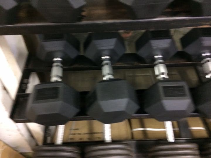 ラバーヘックスダンベル  27.5kg ２個