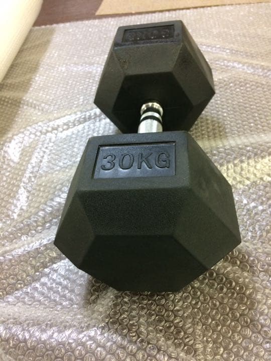 ラバーヘックスダンベル  27.5kg ２個