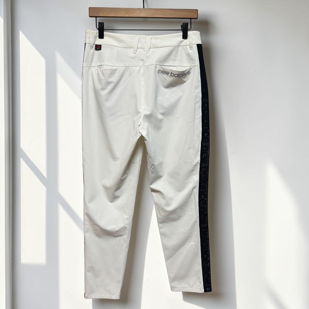 ニューバランス ゴルフ パンツ L 白 ストレッチ ロゴ レディース 美品