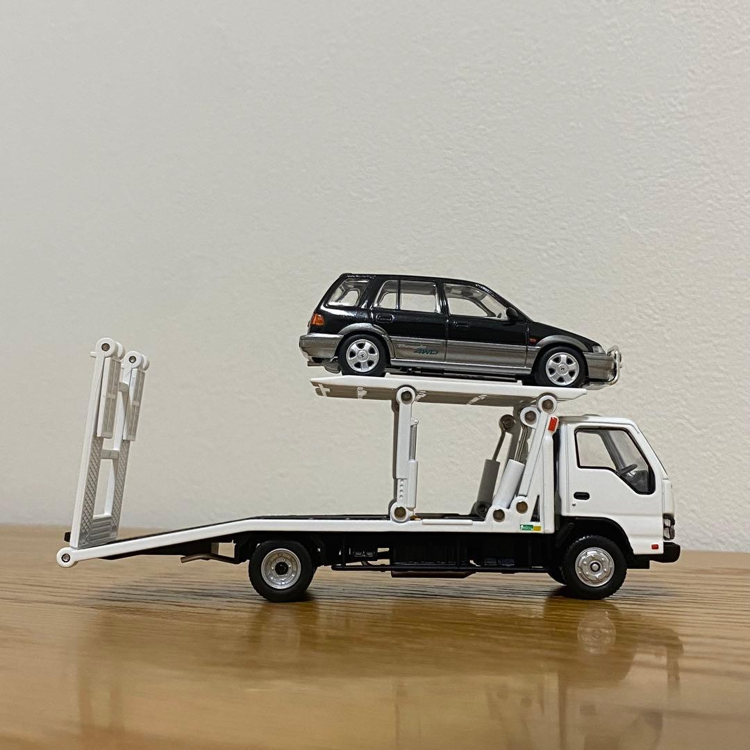 【本日限定】トミカ TLV エルフ 花見台 2台積み 積載車 シビックシャトル