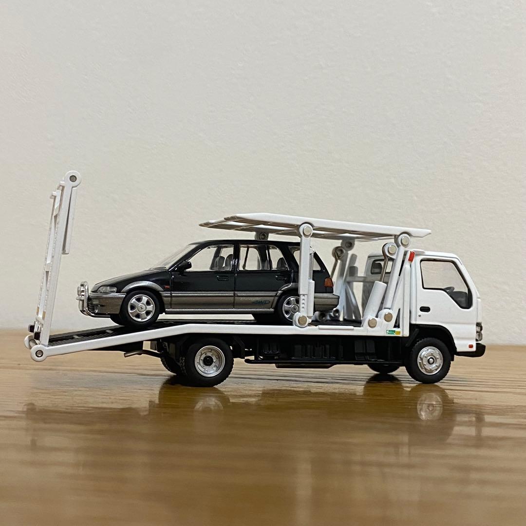 【本日限定】トミカ TLV エルフ 花見台 2台積み 積載車 シビックシャトル