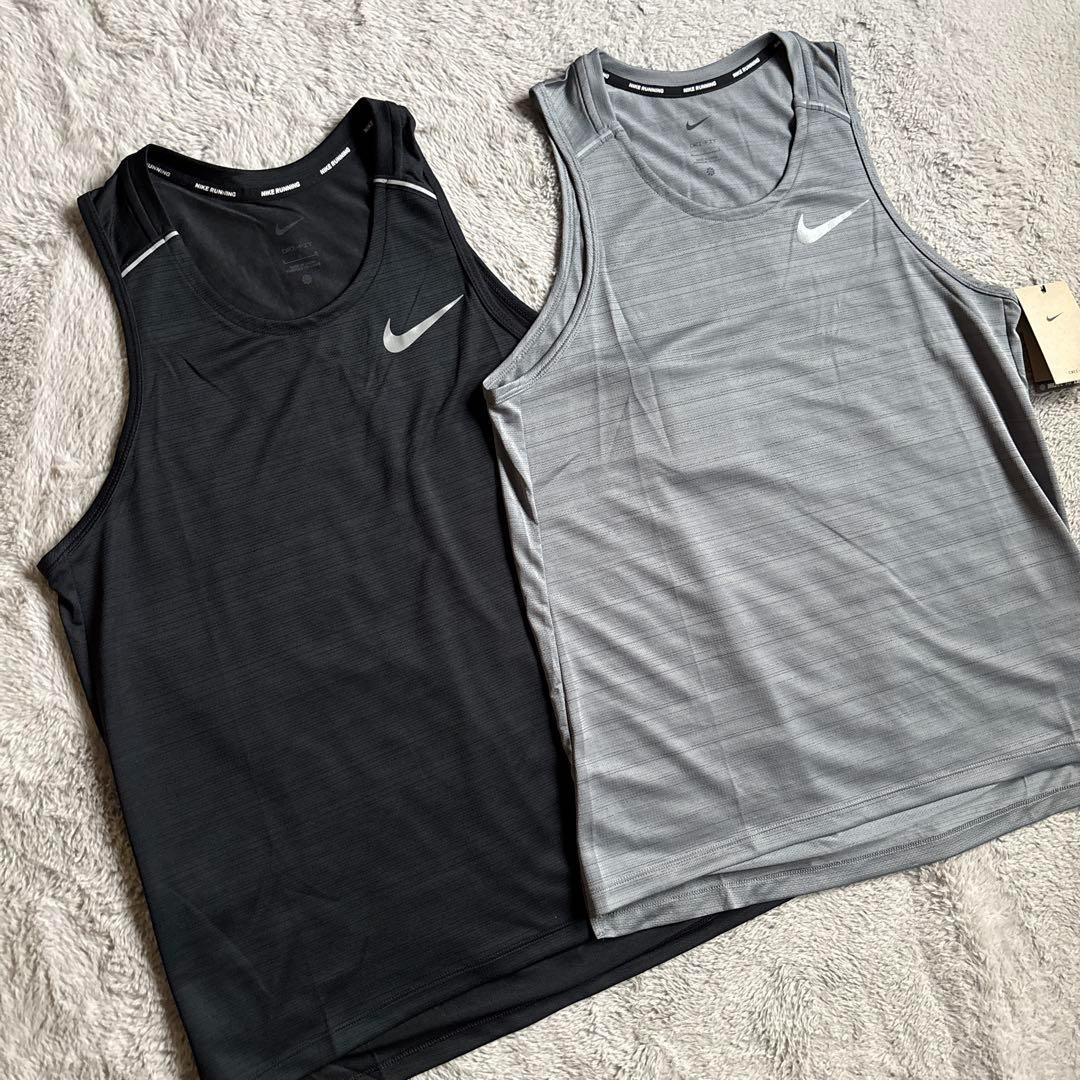 新品 NIKE 2枚セット ドライフィット ランニング マイラータンクトップ S