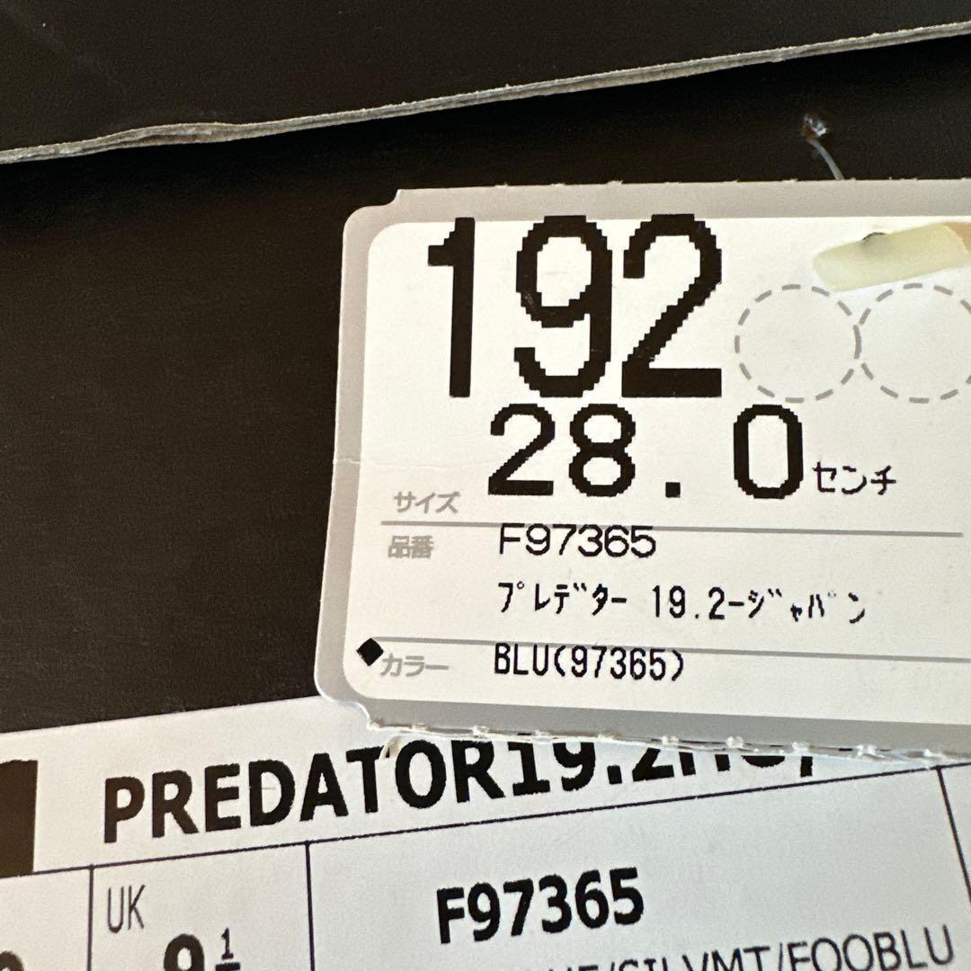 adidas 青 スパイクシューズ