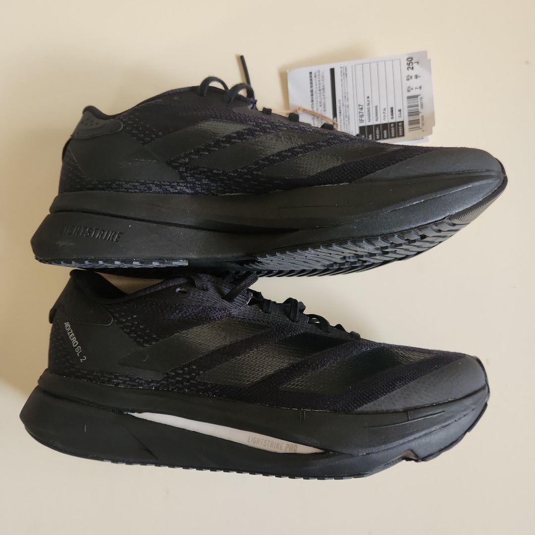 新品タグ付き アディゼロ SL2 ランニング コアブラックadidas