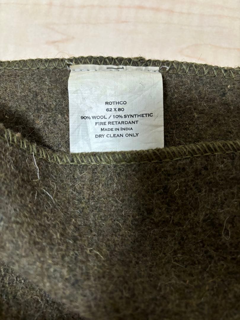 Rothco イタリア軍　ウールブランケット 62x80インチ