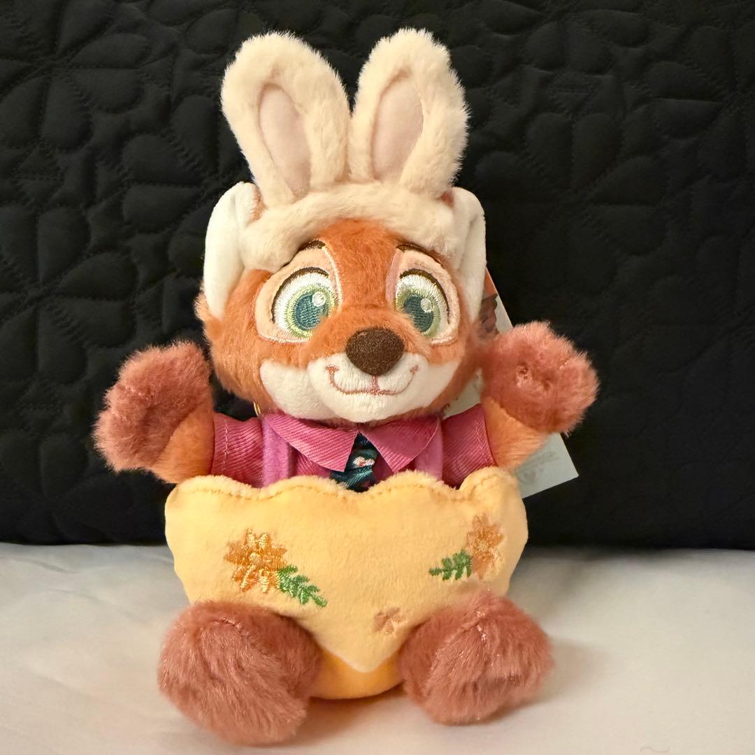 上海ディズニー イースター　ズートピア　ニック&ジュディぬいぐるみキーチェーン