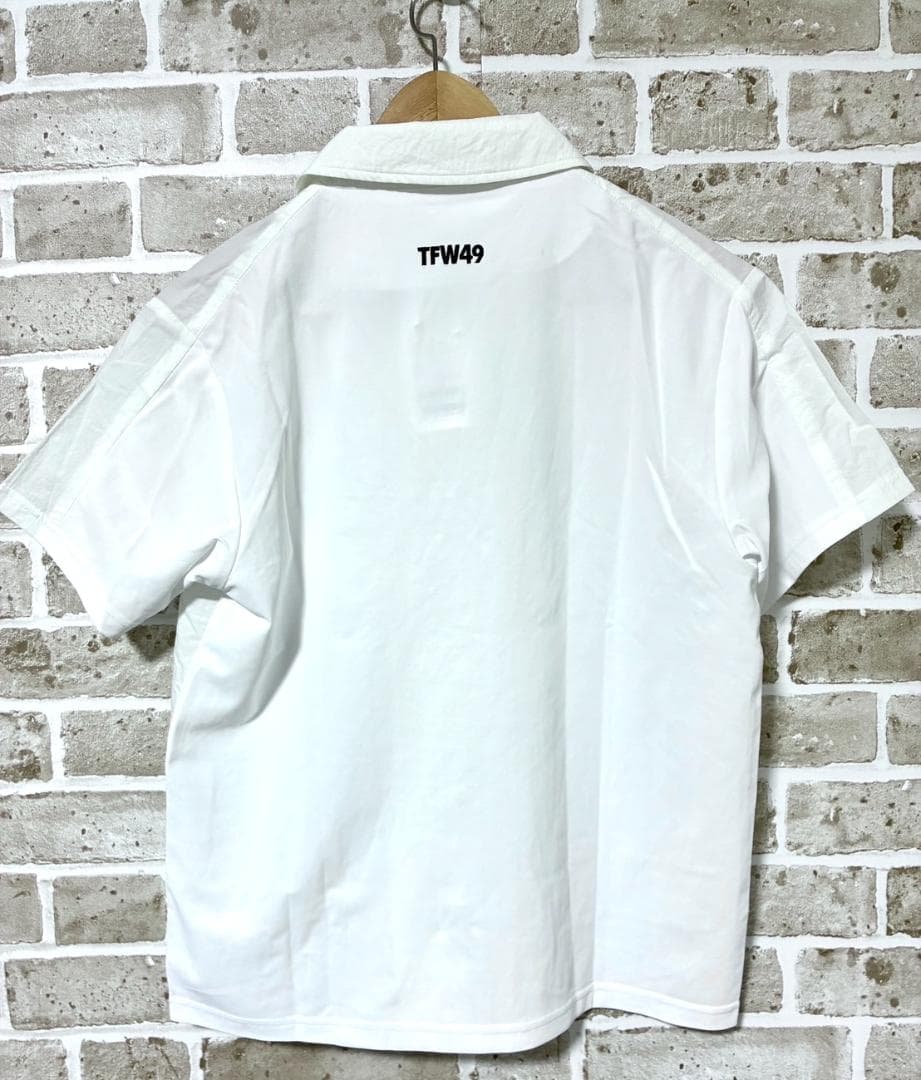 【早い者勝ち❣️】新品 TFW49 コンビネーションオープンシャツ Lサイズ 白
