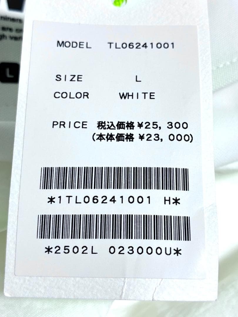【早い者勝ち❣️】新品 TFW49 コンビネーションオープンシャツ Lサイズ 白