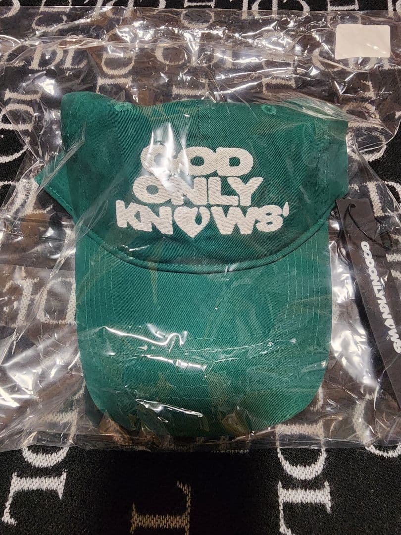 ミュージシャン GOD ONLY KNOWS LOGO CAP GREEN