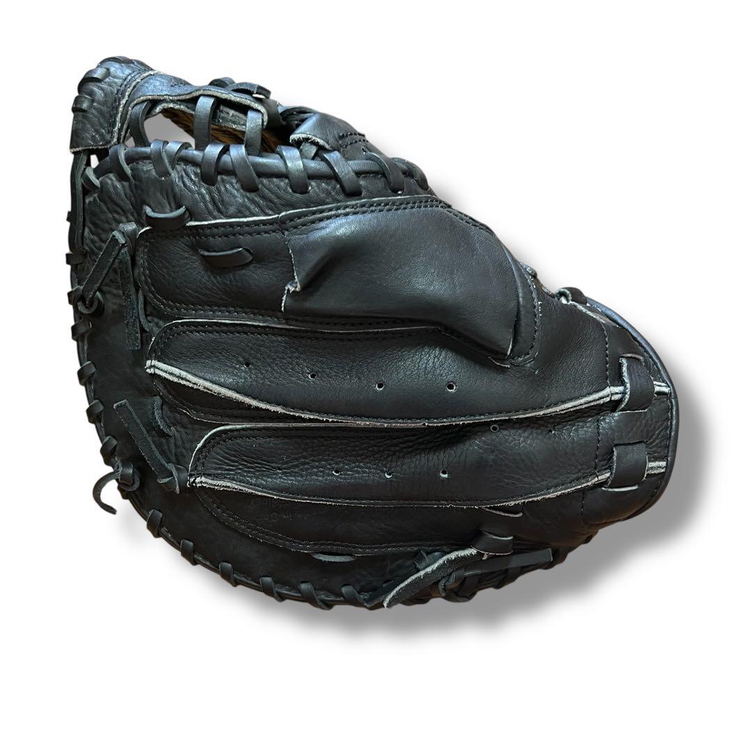 美品 SSK キャッチャーミット 少年野球 軟式 ブラック