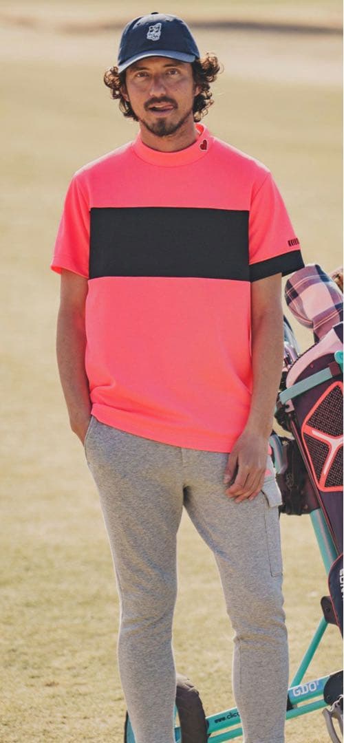 メンズウェア felkod Mock Neck Heart Cut sew