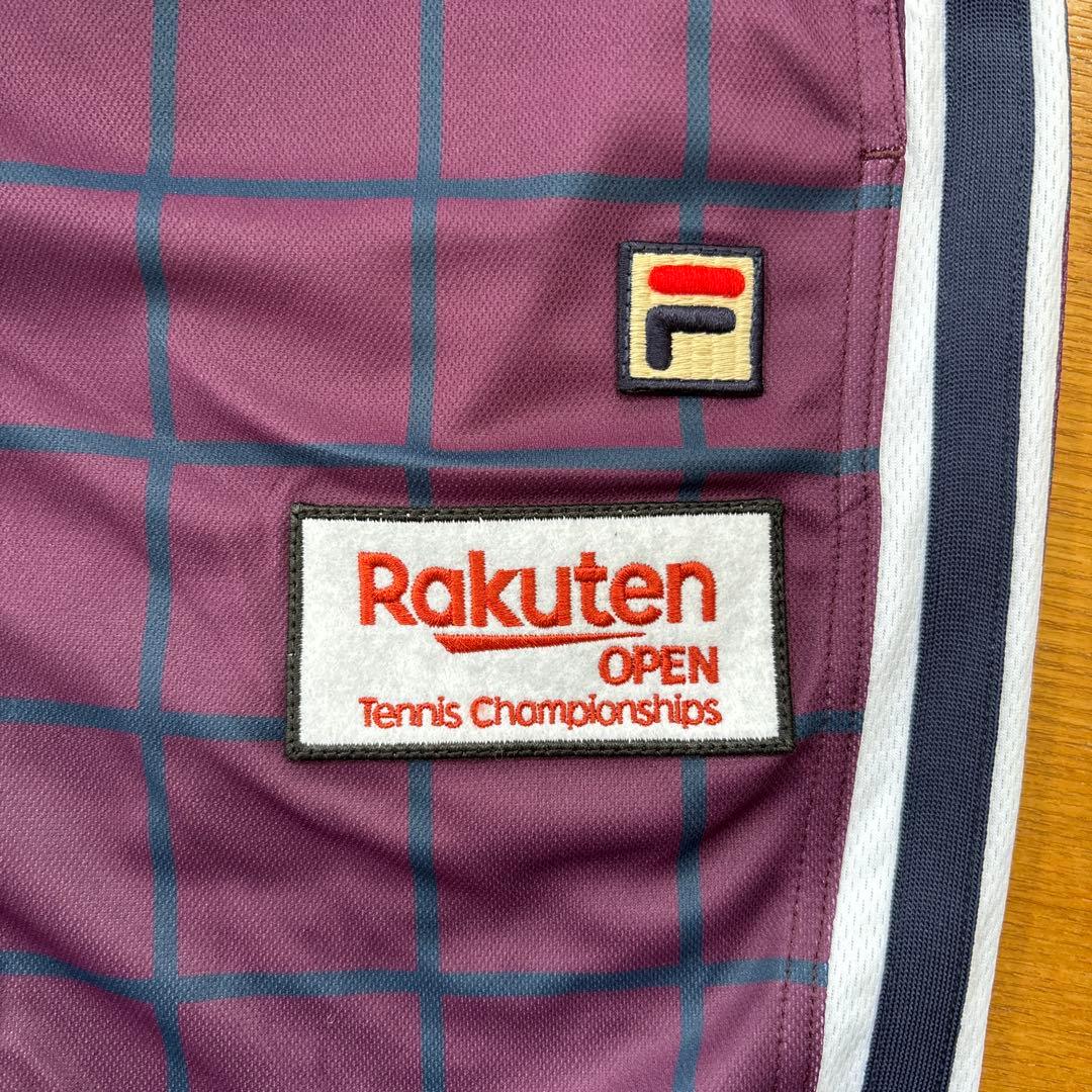 FILA Rakuten Open チェック柄ショートパンツ