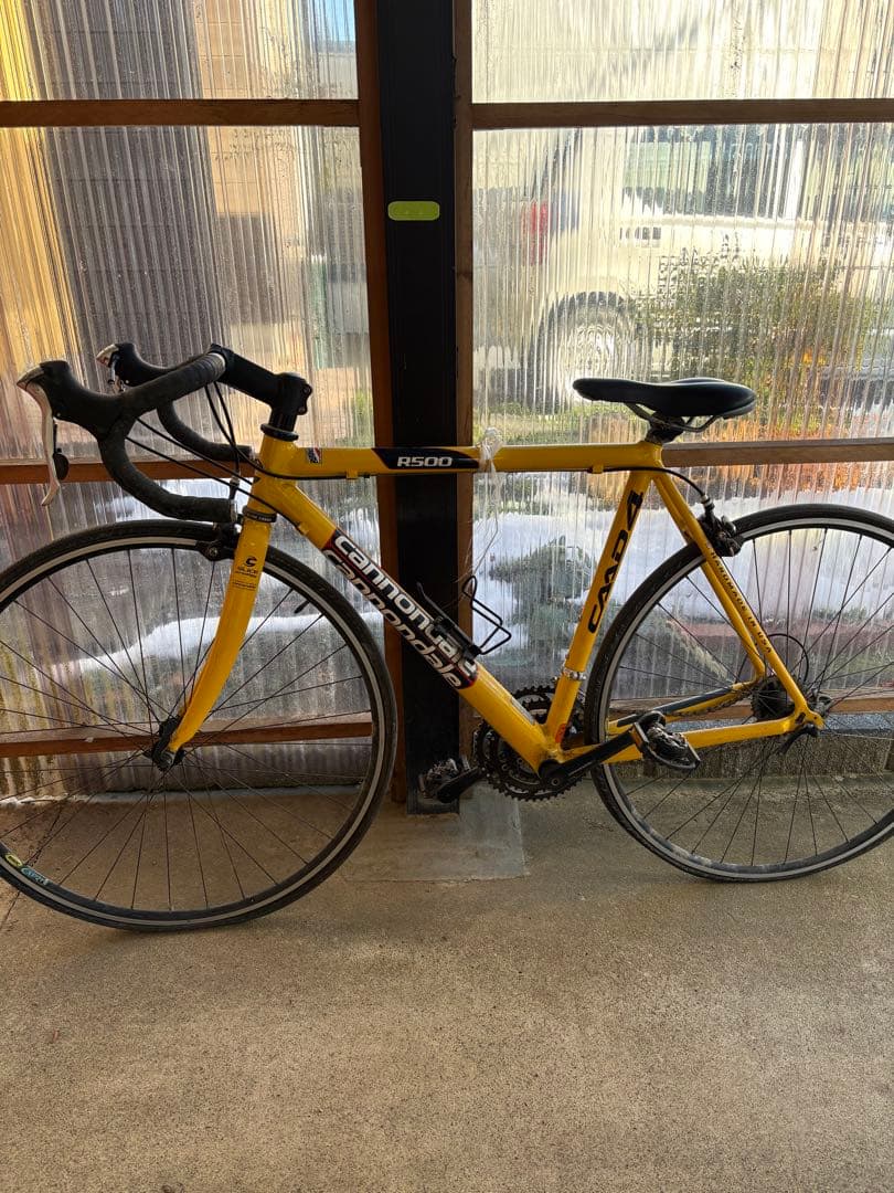 Cannondale R500 ロードバイク イエロー　caad4 アルミ