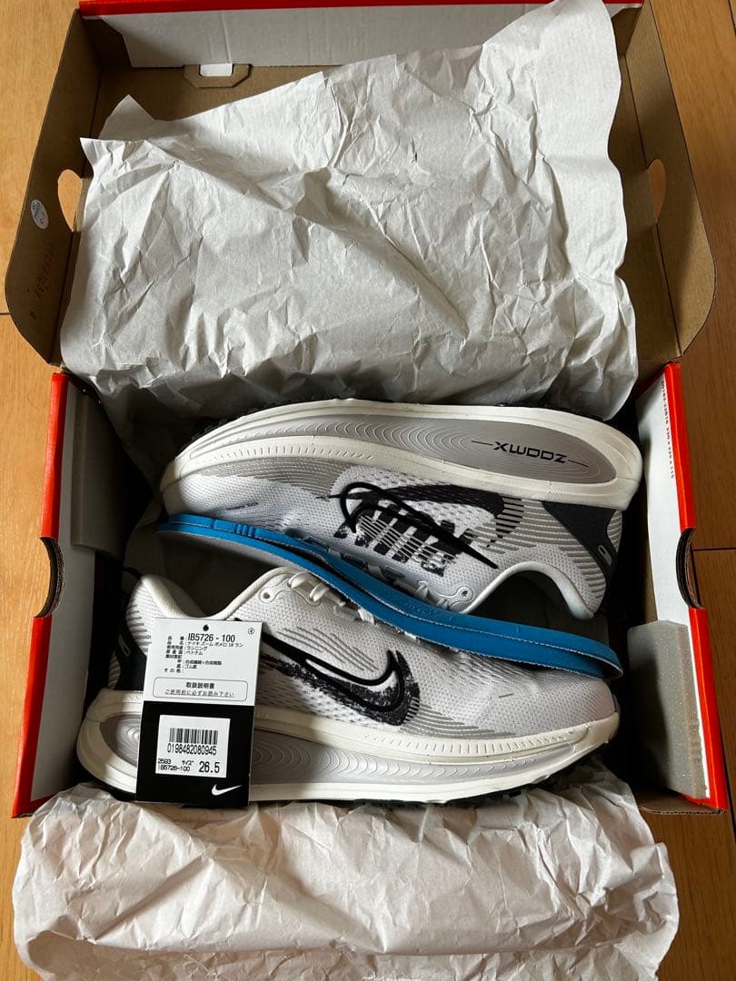 極美品 ナイキ ズーム ボメロ18 RUN 26.5cm 1回試走のみ NIKE