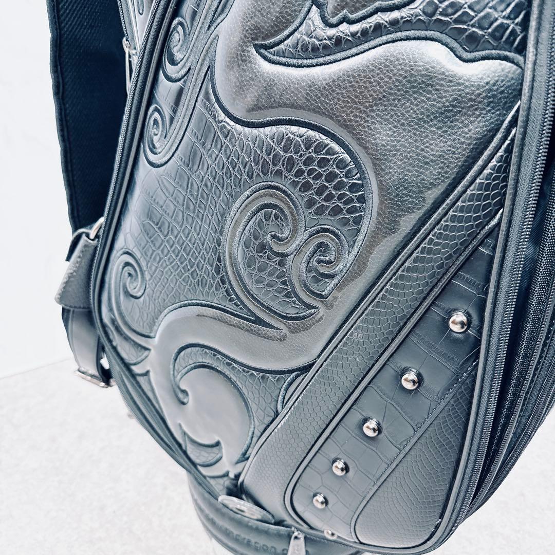 【極美品・限定品】ダンスウィズドラゴン キャディバッグ スタッズ付 ブラック