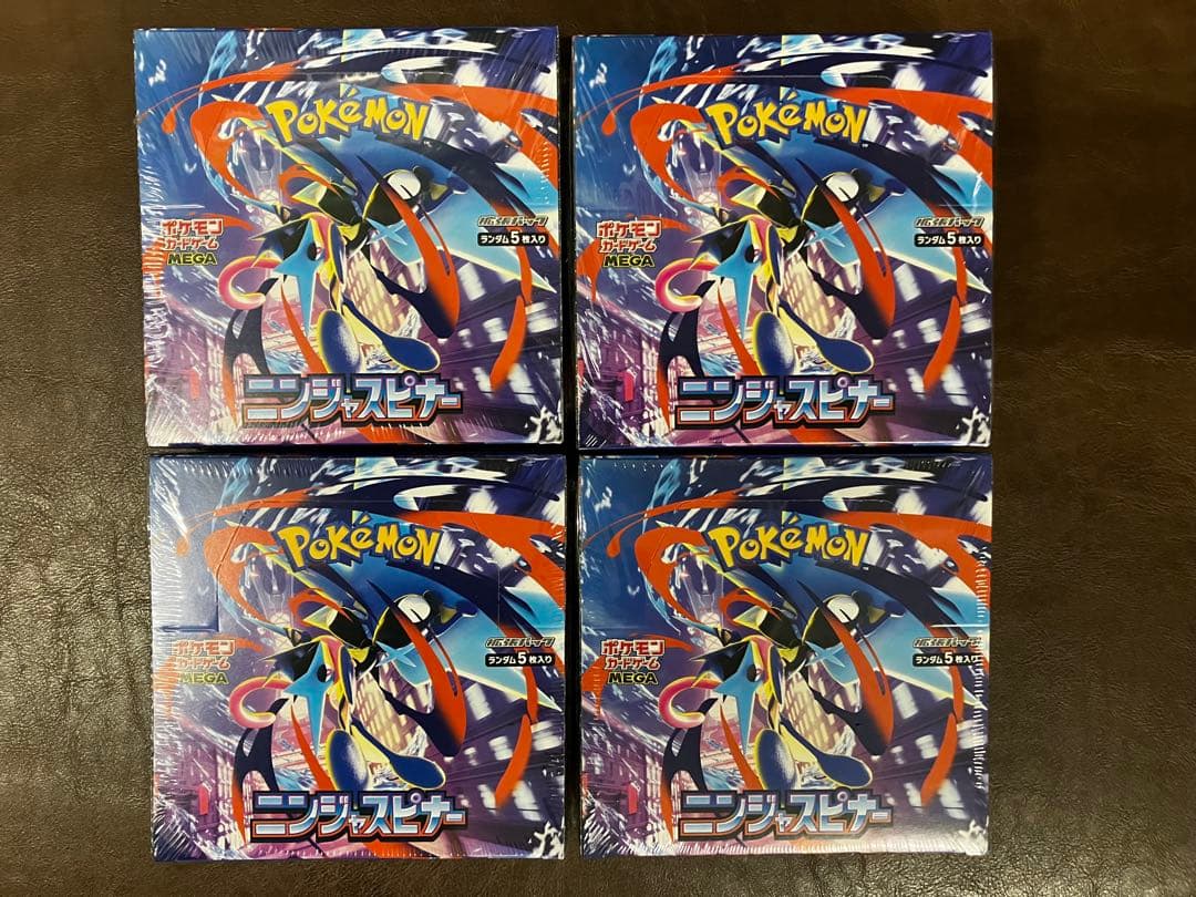 ポケモンカードゲーム ニンジャスピナー BOX シュリンク付き 4BOX