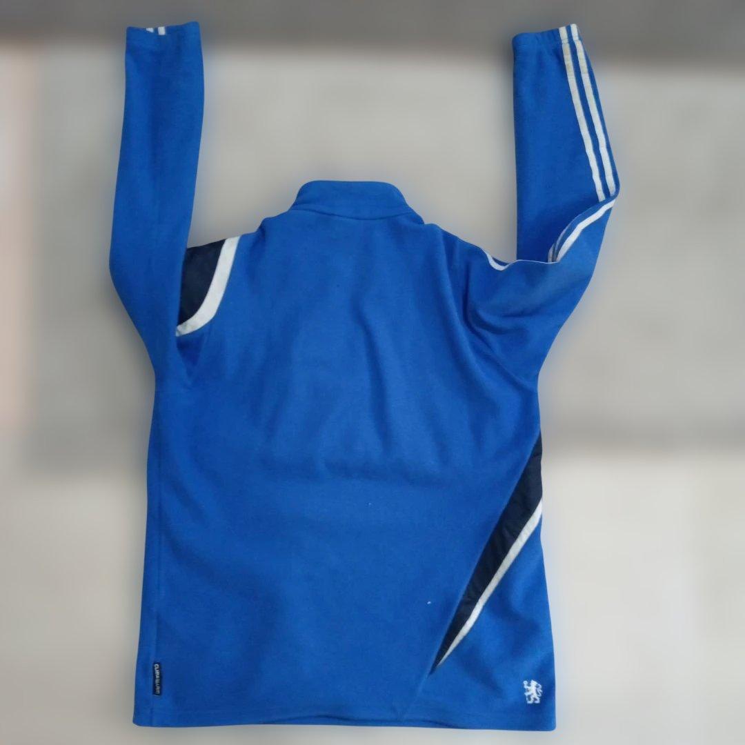 CHELSEA adidas トレーニングジャージ フリース青Ｌサイズ