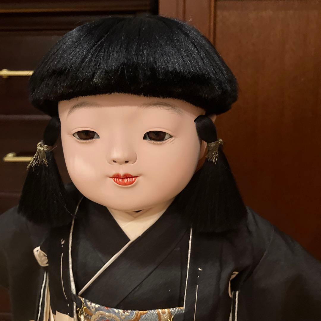 市松人形　男の子　女の子　ペア　美品　日本人形　京都市内お引取りのみ