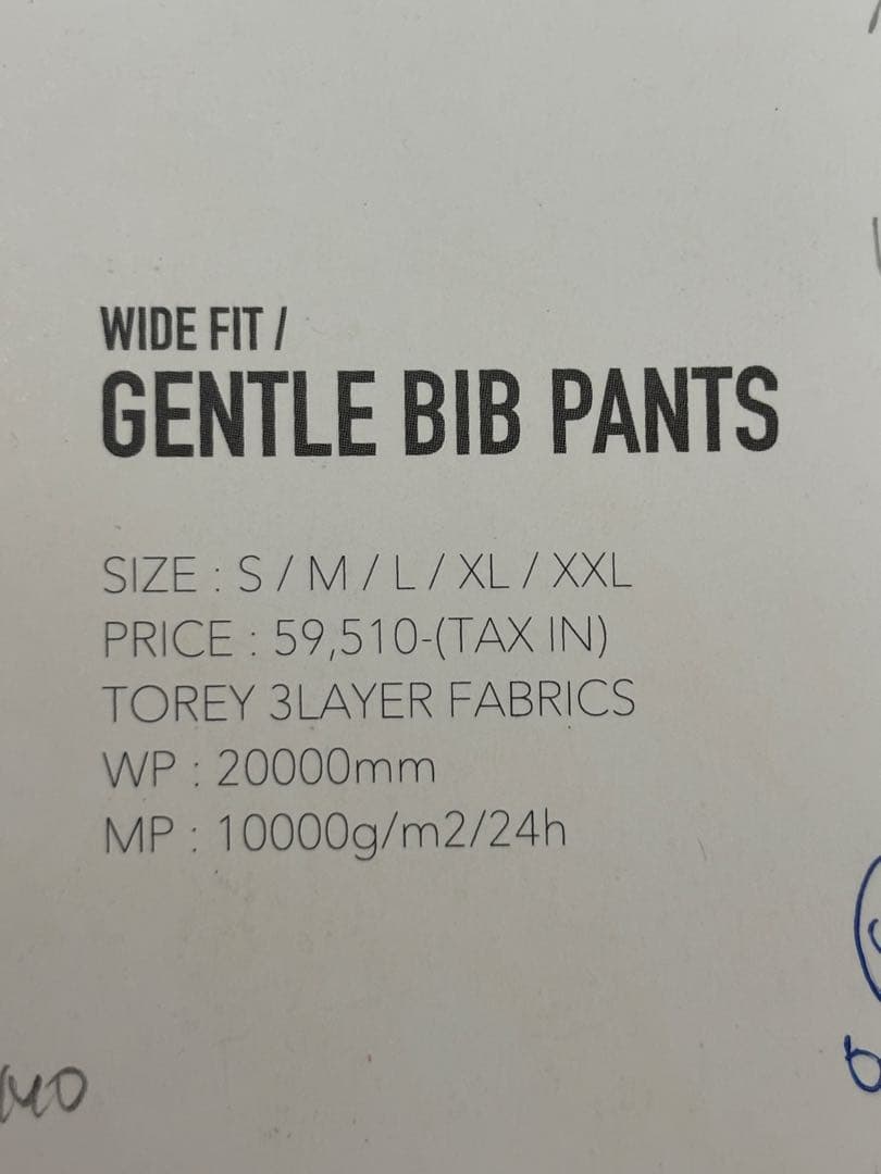 unfudgeスノーボードウエアーGentle Bib Pants ベージュ Ｌ