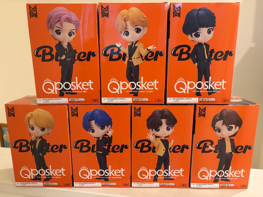 BTS TinyTAN Qposket Butter 7体セット フィギュア