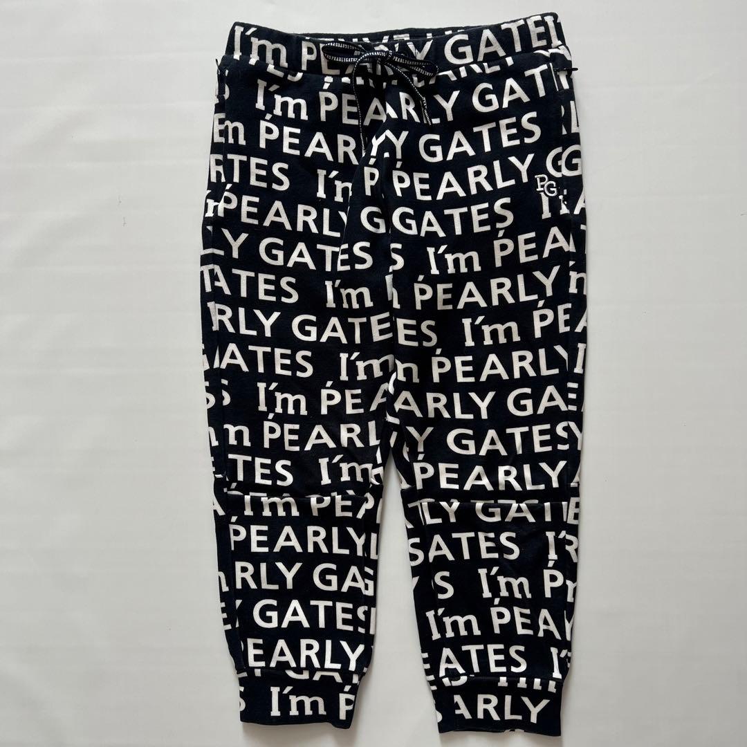 Pearlygates パーリーゲイツ　スウェットパンツ　レディース　総柄　ロゴ