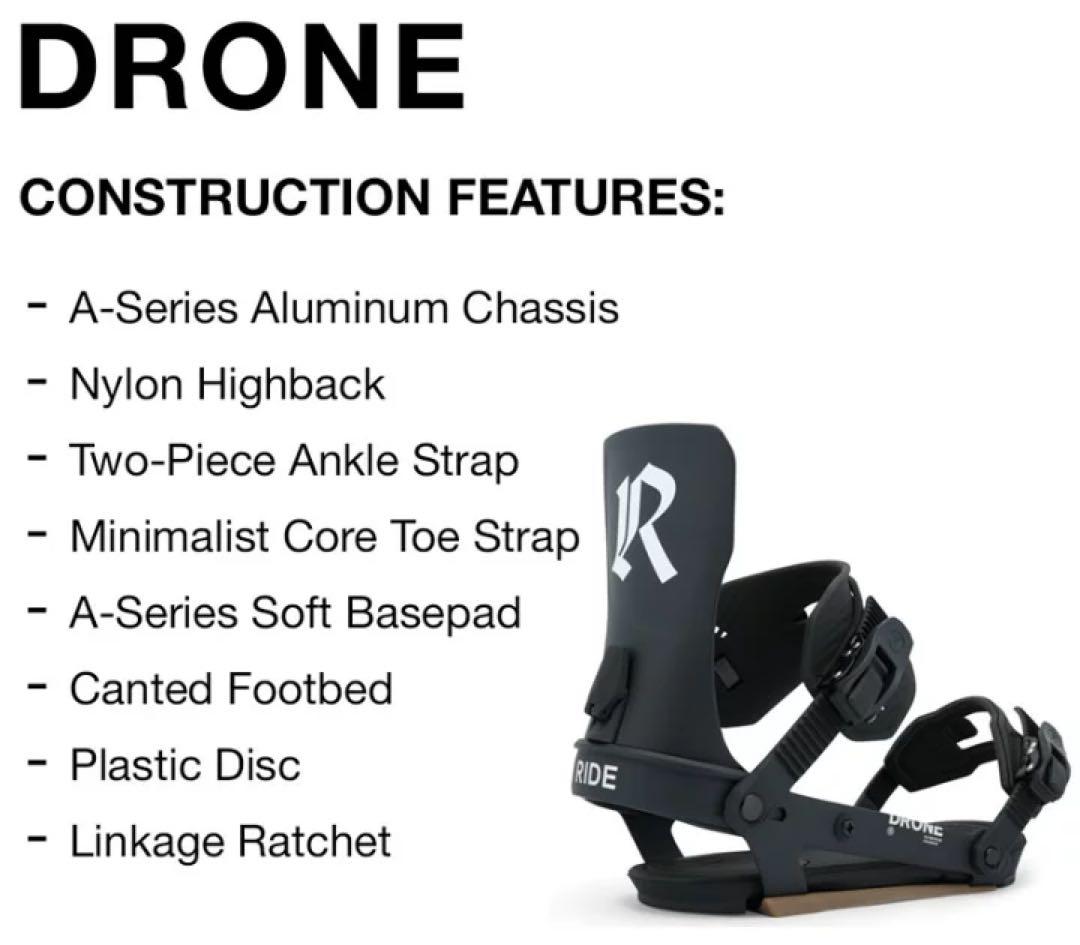 【超美品】RIDE DRONE ブラック Mサイズ