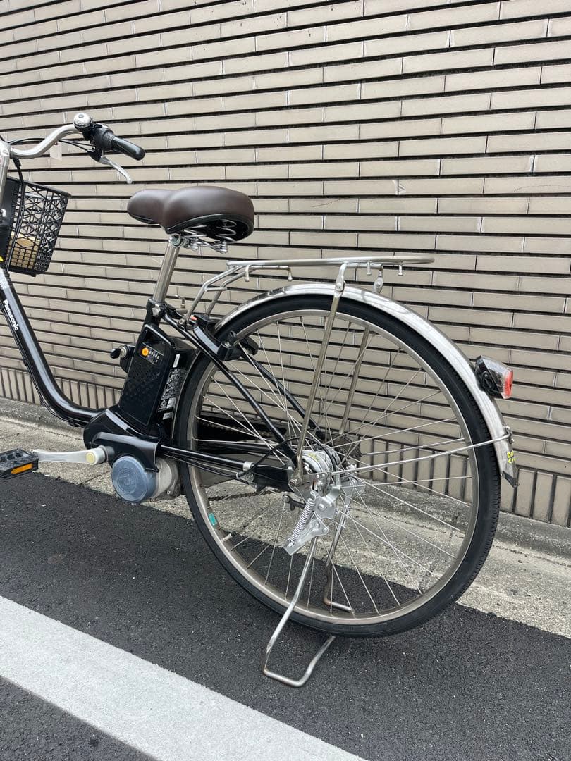 電動アシスト自転車 ブラック 前カゴ付き