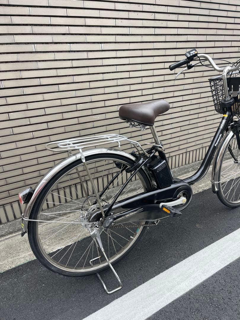 電動アシスト自転車 ブラック 前カゴ付き