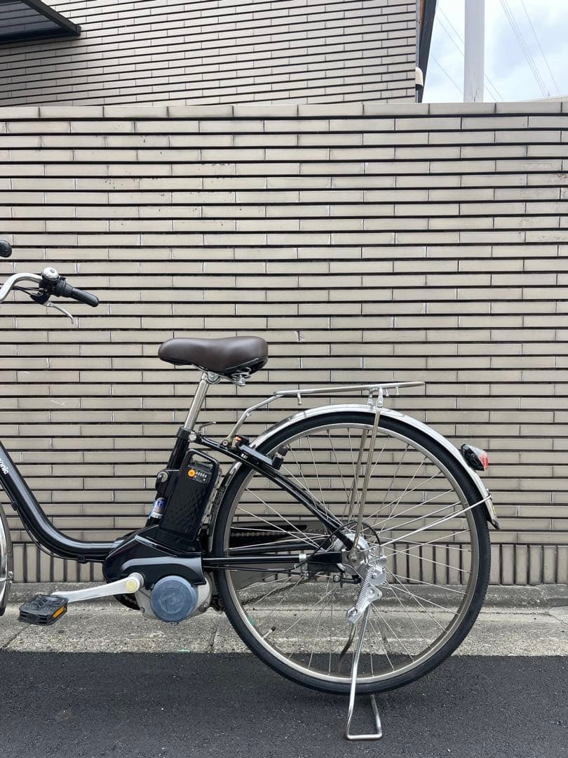 電動アシスト自転車 ブラック 前カゴ付き