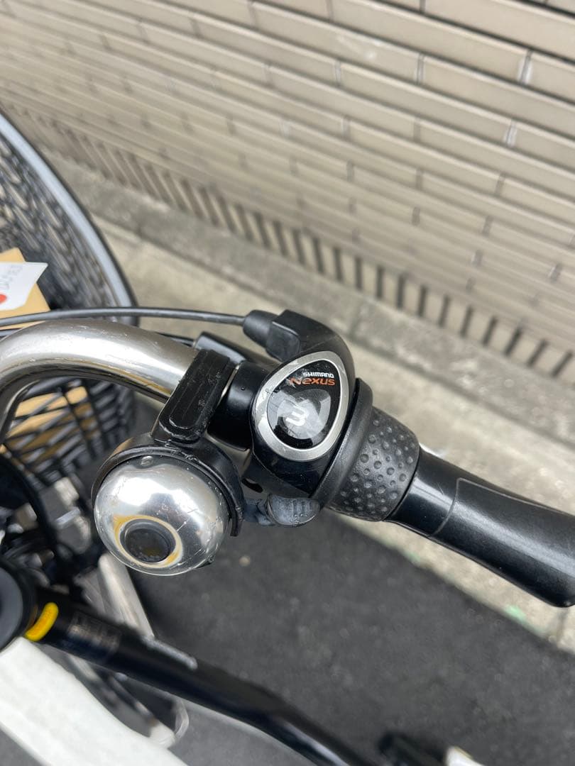 電動アシスト自転車 ブラック 前カゴ付き