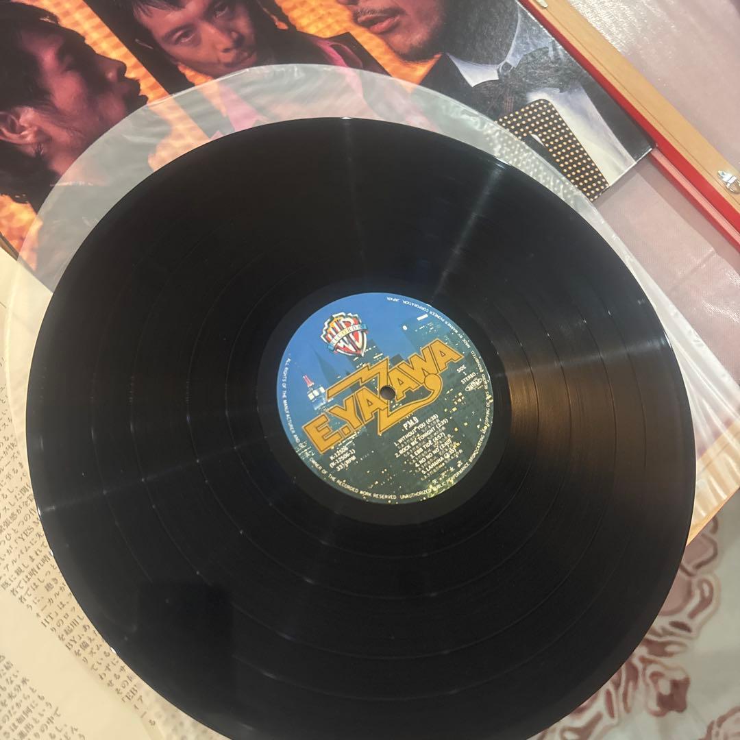 矢沢永吉 PM9レコード 赤色フレーム付き　美品