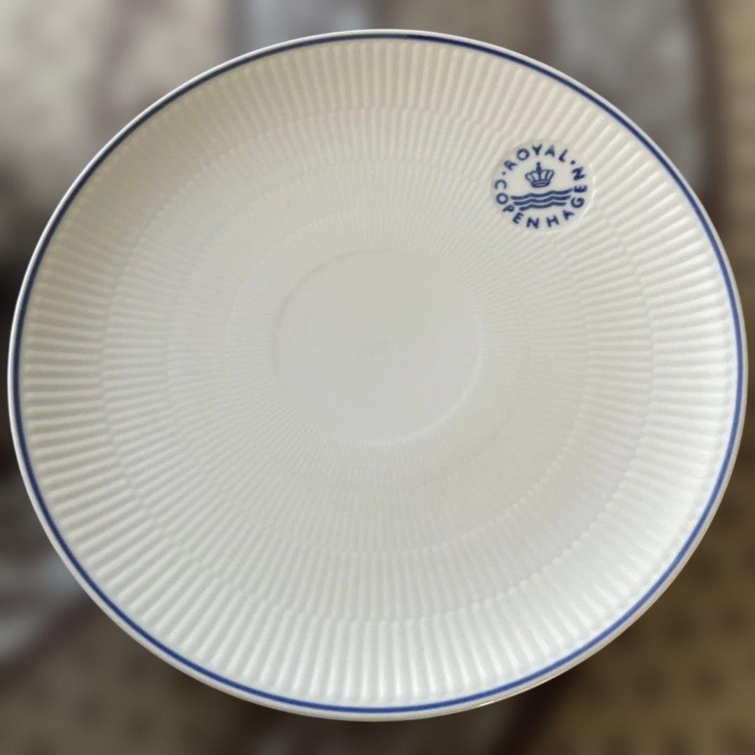   ブルーライン皿2枚