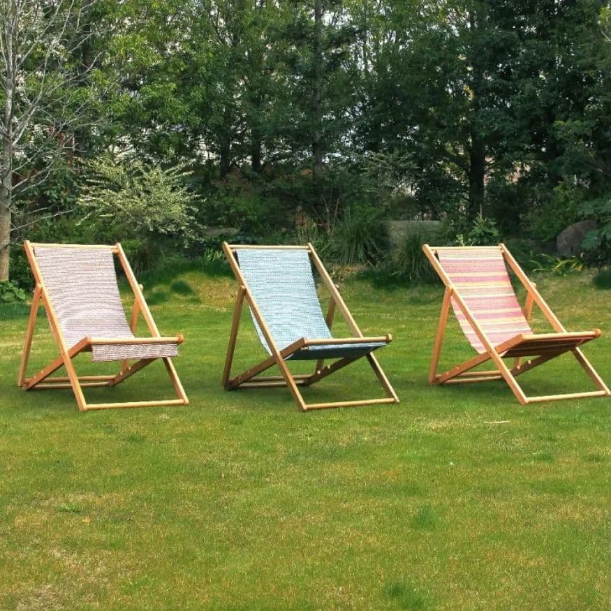 未使用　ICHIBA LUFT Deck Chair　市松柄 1脚