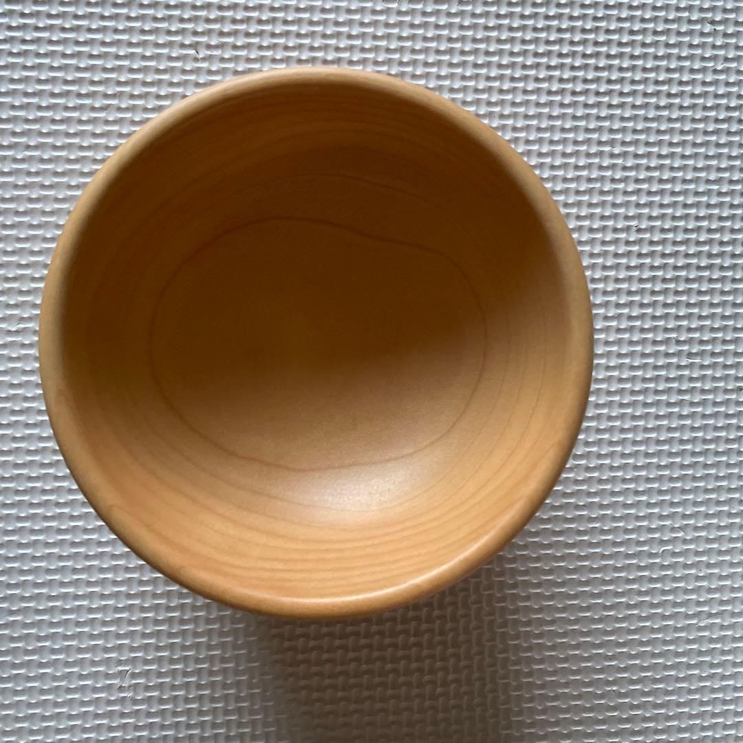 『未使用』木製食器と木製箸のセット　大野木工