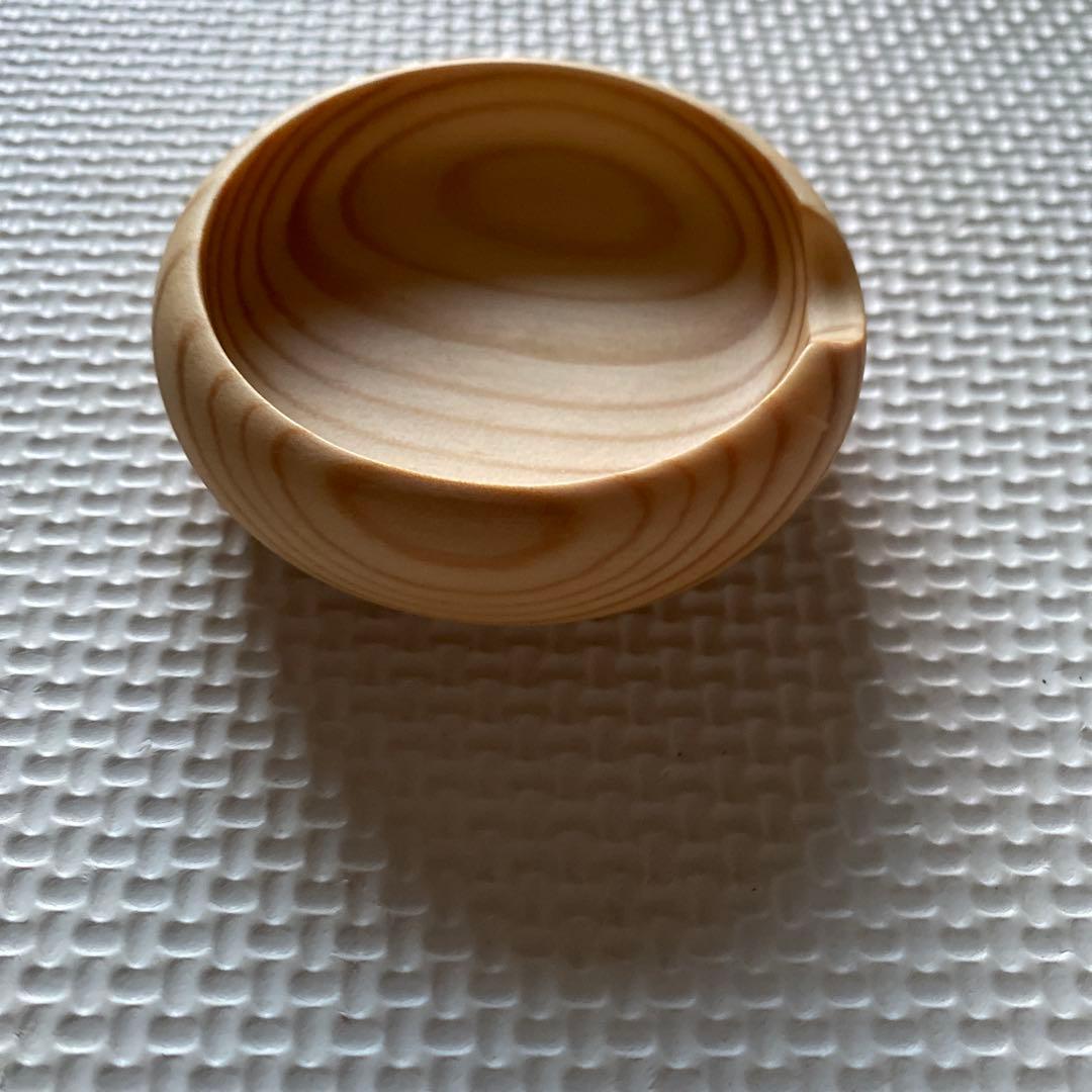 『未使用』木製食器と木製箸のセット　大野木工