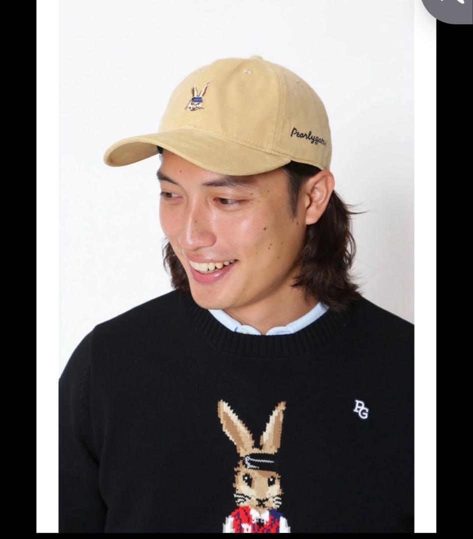 PEARLY GATES トラッドラビット キャップ パーリーゲイツ帽子ネイビー