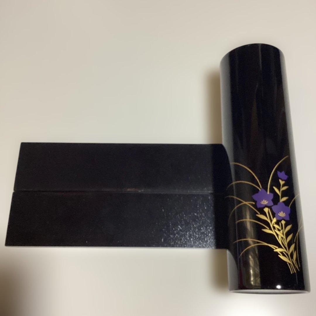 ❤️週末SALE❤️高級　伝統的な日本の花瓶 セット　　黒色 花柄❤️