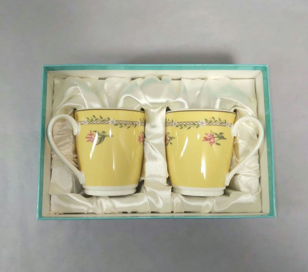 TIFFANY & Co. 未使用 ティファニー ピンクチューリップ皿マグセット