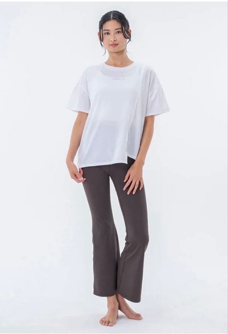 新品 スカーラ【SUKALA】ベーシックフレアレギンス Sサイズ エスプレッソ