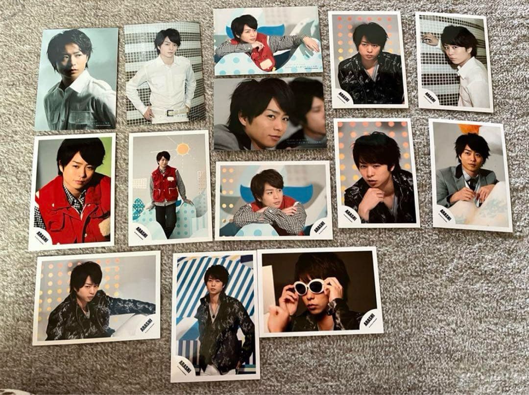 嵐 公式写真 フォトセット集合 大野智 櫻井翔 相葉雅紀 二宮和也 松本潤