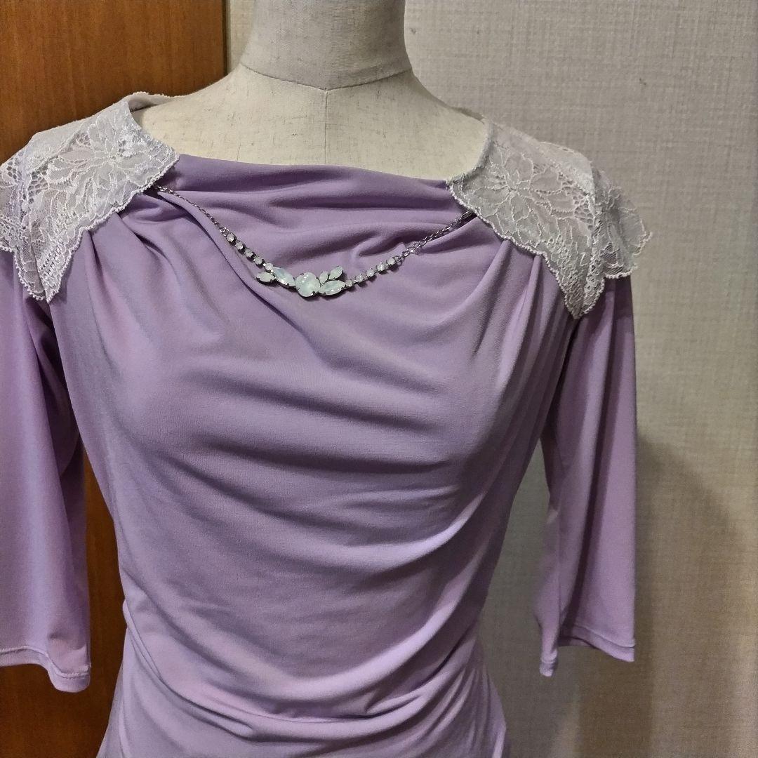チャコット　社交ダンス　 薄紫色セットアップ　美品☆