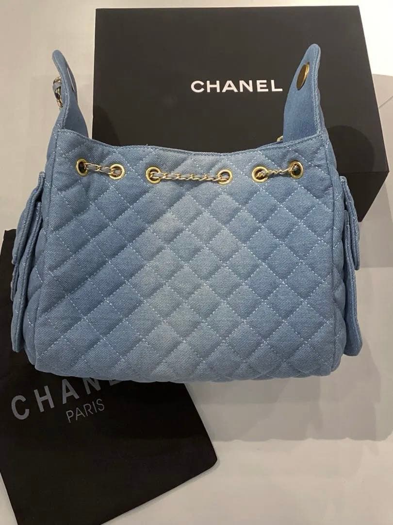 CHANEL CCホーボーバック　ノベルティ　ブルーデニム